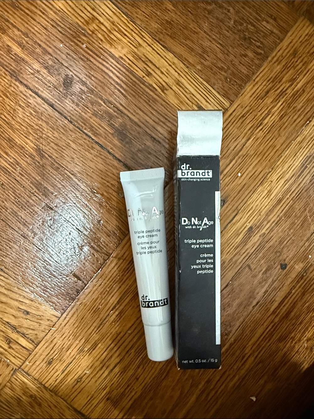 Dr. Brandt Do Not Age Triple Peptide Eye Cream - White and Black Packaging